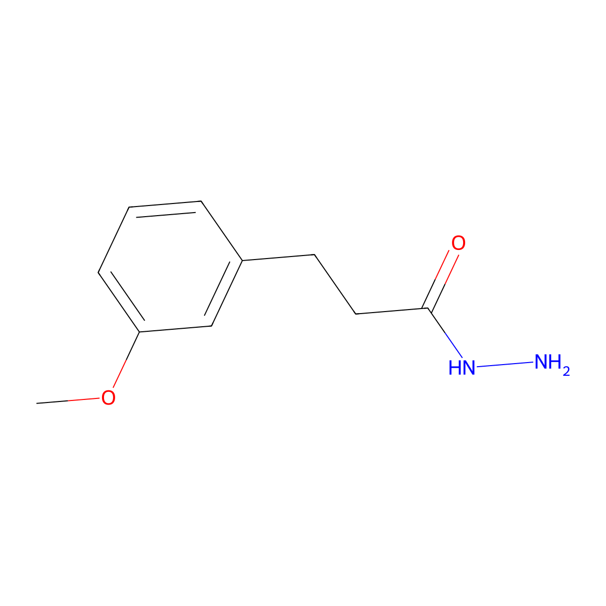 3-(3-Methoxyphenyl)propanohydrazide molecular structure, CAS 425674-89-1