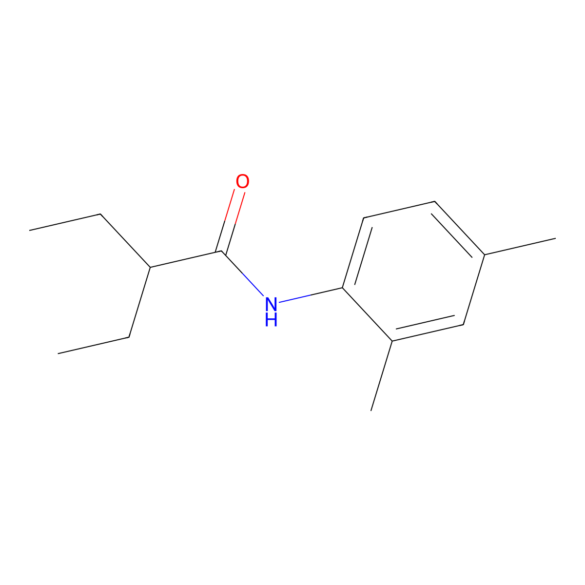 N-(2,4-dimethylphenyl)-2-ethylbutanamide molecular structure, CAS 425685-53-6