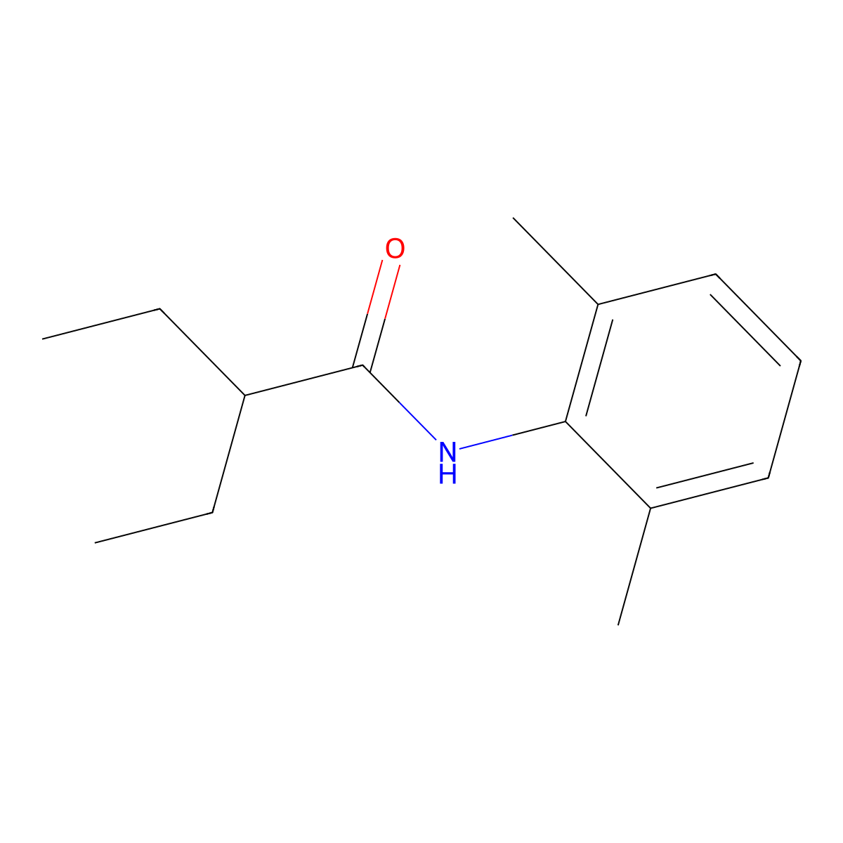 N-(2,6-dimethylphenyl)-2-ethylbutanamide molecular structure, CAS 425685-75-2