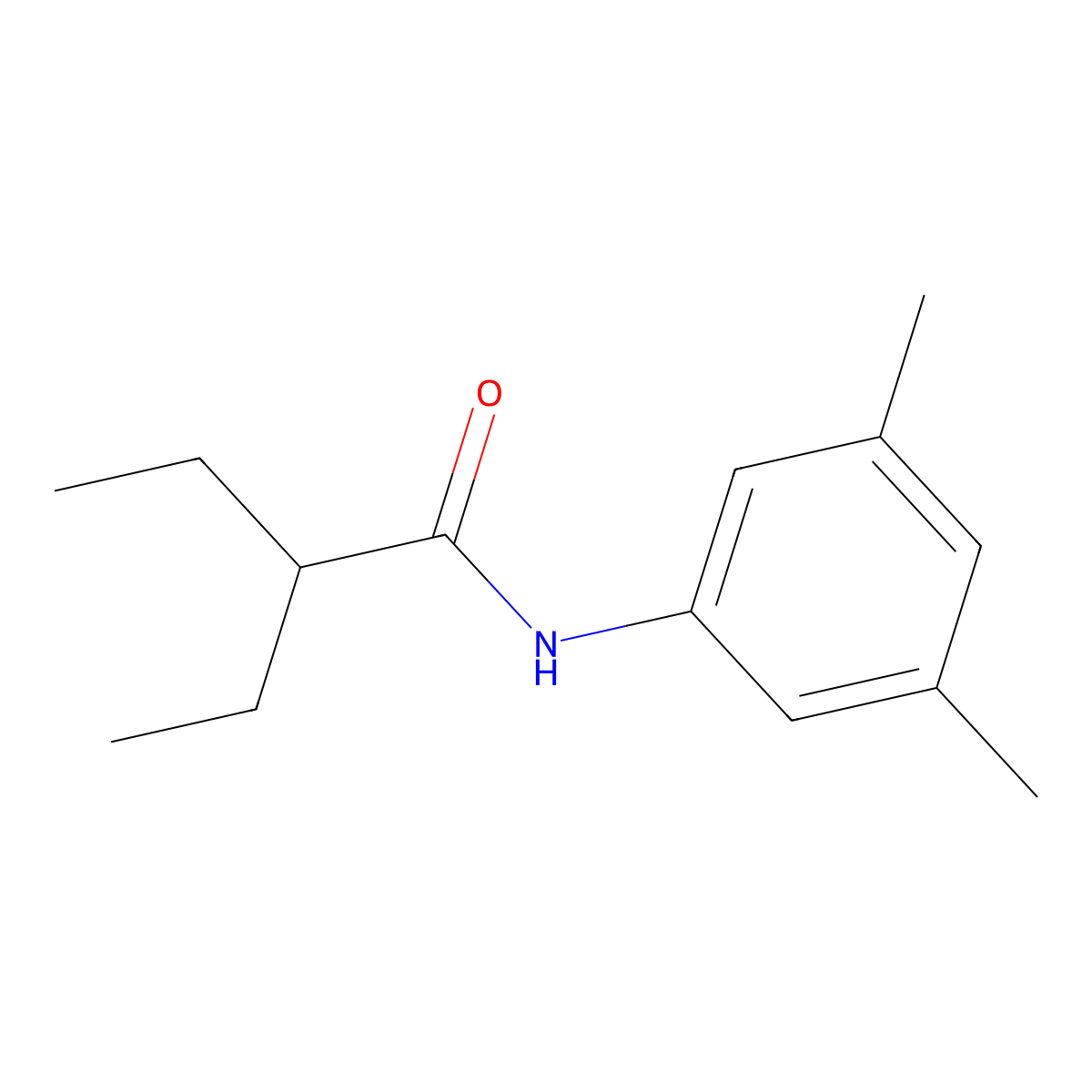 N-(3,5-dimethylphenyl)-2-ethylbutanamide molecular structure, CAS 425685-81-0