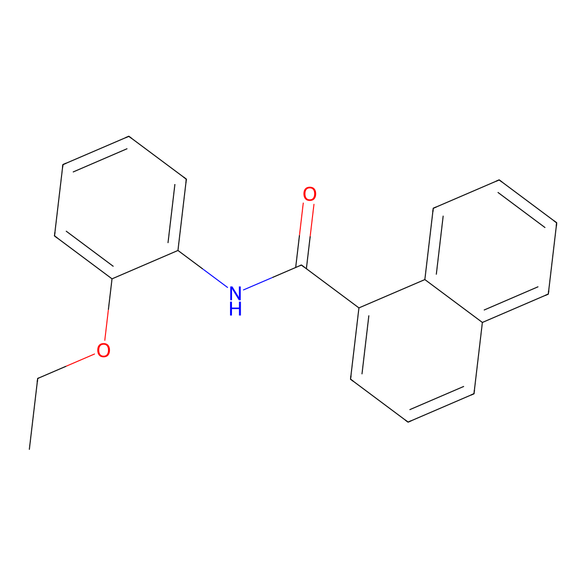 N-(2-ethoxyphenyl)naphthalene-1-carboxamide molecular structure, CAS 425685-91-2