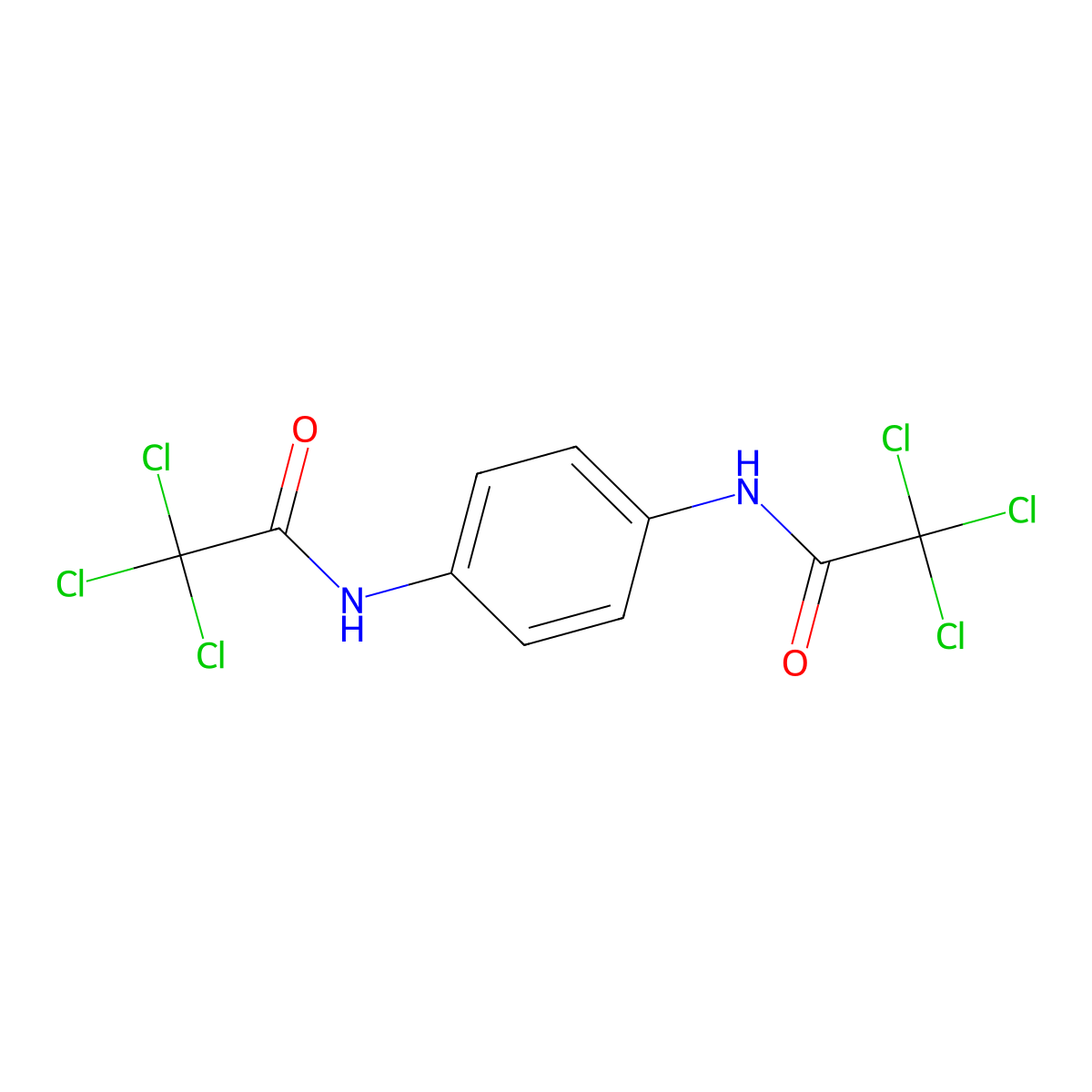 Acetamide, N,N'-p-phenylenebis(2,2,2-trichloro- molecular structure, CAS 4257-74-3