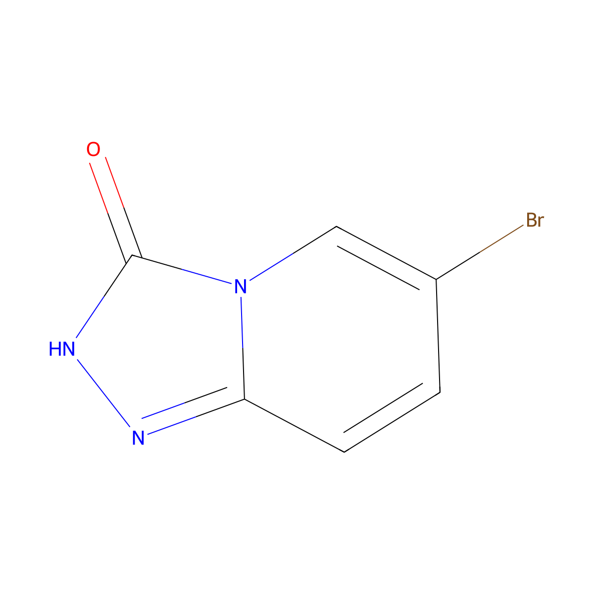 6-bromo-2H,3H-[1,2,4]triazolo[4,3-a]pyridin-3-one molecular structure, CAS 425702-91-6