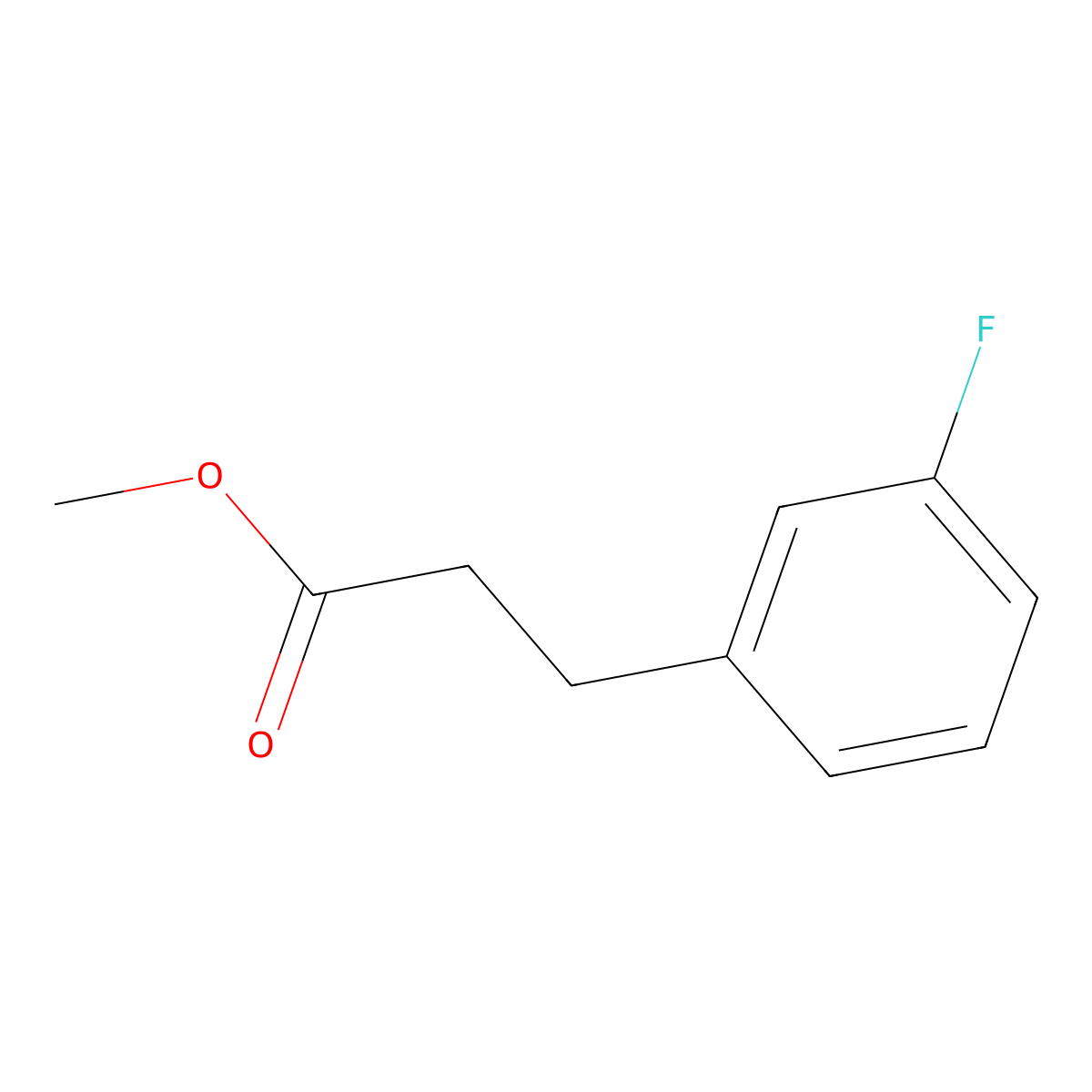 Methyl 3-(3-fluorophenyl)propanoate molecular structure, CAS 425704-52-5