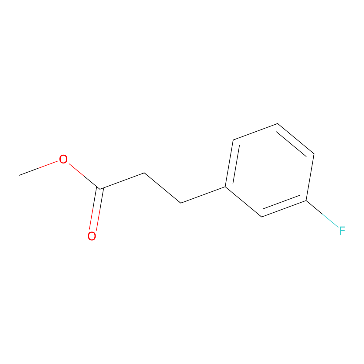 Methyl 3-(3-fluorophenyl)propanoate molecular structure, CAS 425704-52-5