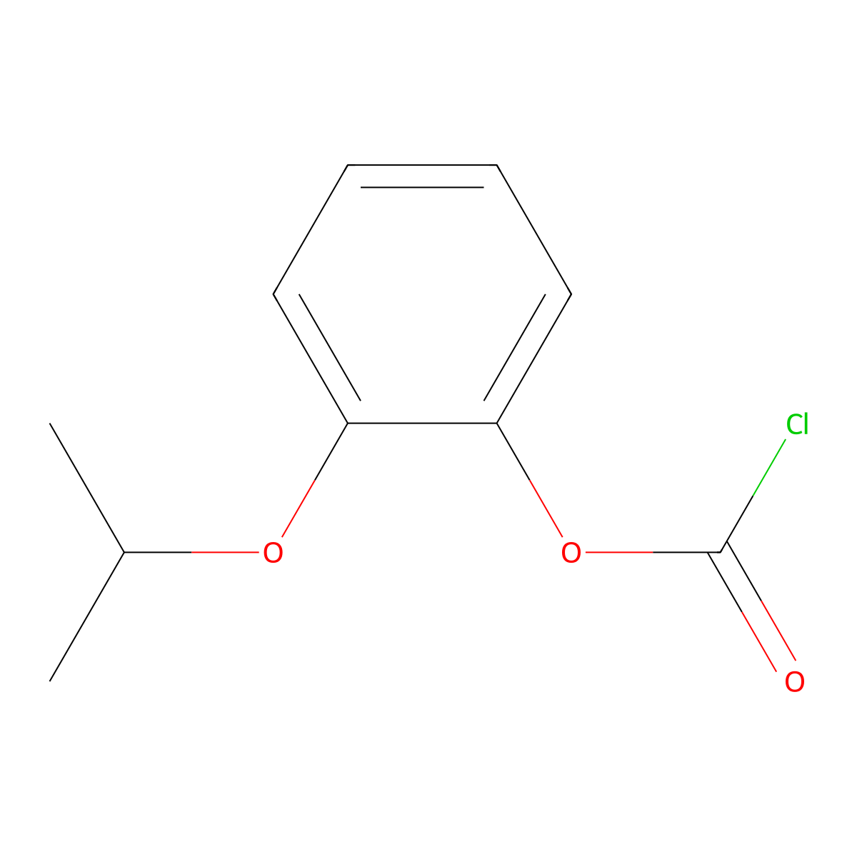 o-Isopropoxyphenyl chloroformate molecular structure, CAS 42572-19-0