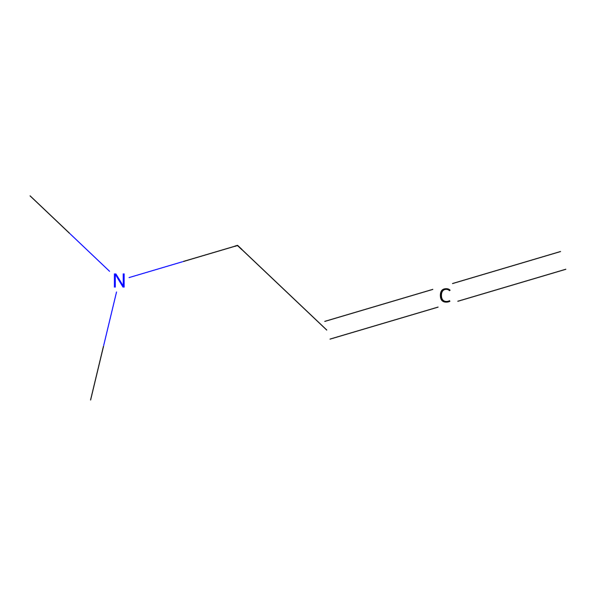 N,N-dimethylbuta-2,3-dien-1-amine molecular structure, CAS 42574-40-3