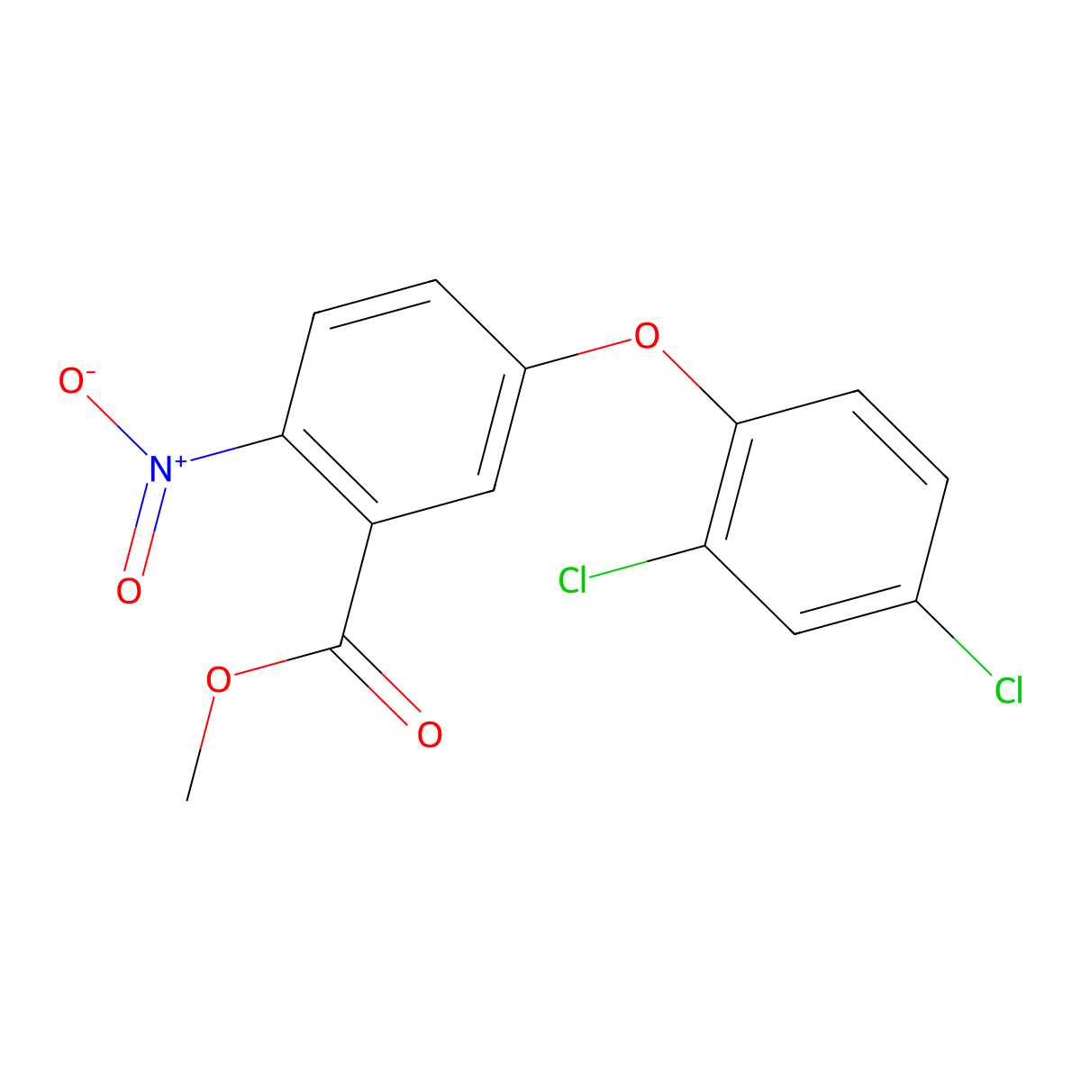 Bifenox molecular structure, CAS 42576-02-3