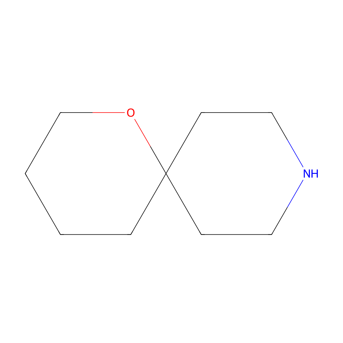 1-Oxa-9-azaspiro[5.5]undecane molecular structure, CAS 42578-08-5