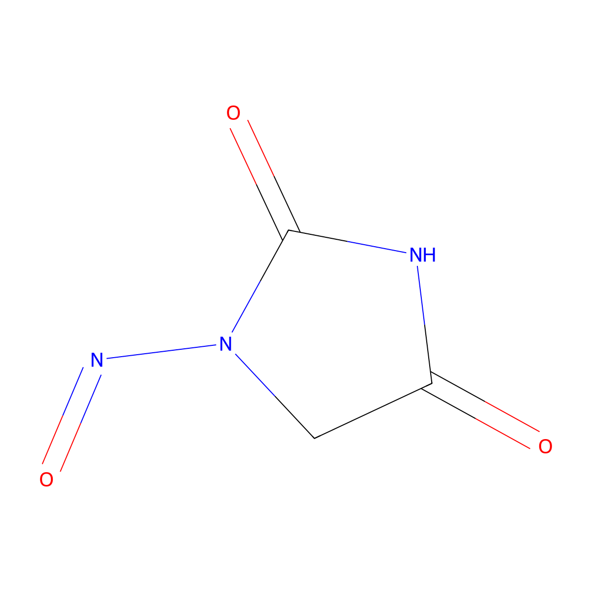 1-Nitrosohydantoin molecular structure, CAS 42579-28-2