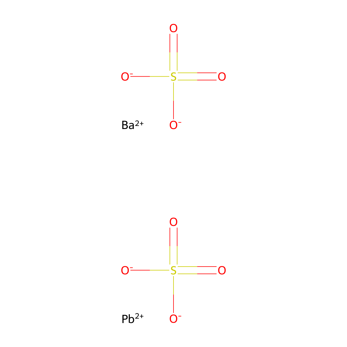 Sulfuric acid, barium lead salt (1:?:?) molecular structure, CAS 42579-89-5