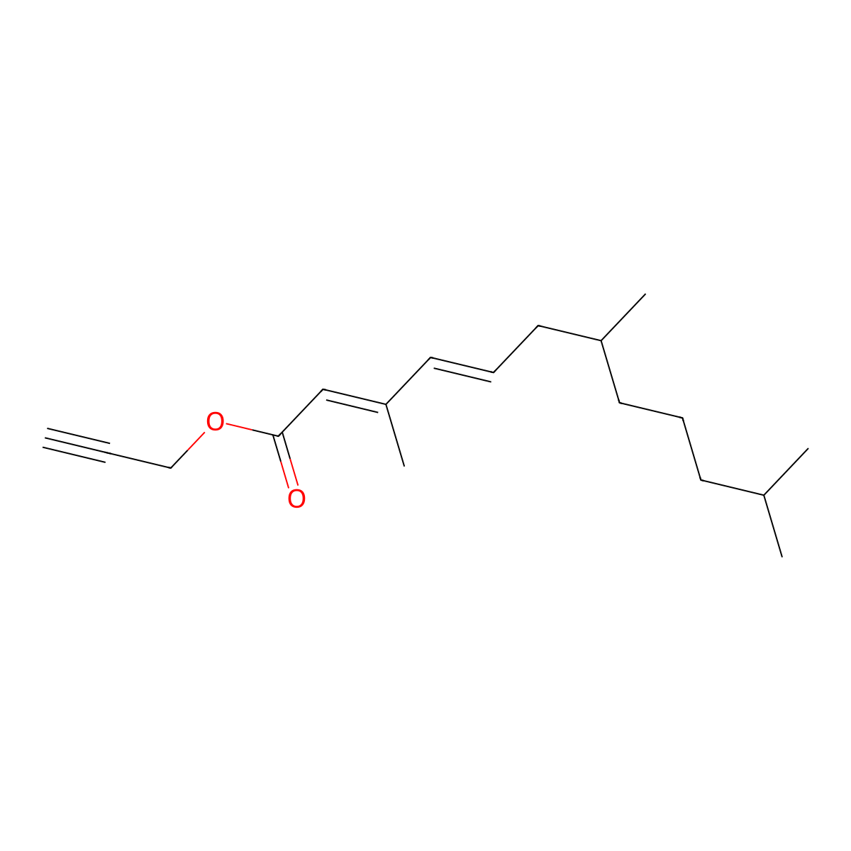 Kinoprene molecular structure, CAS 42588-37-4