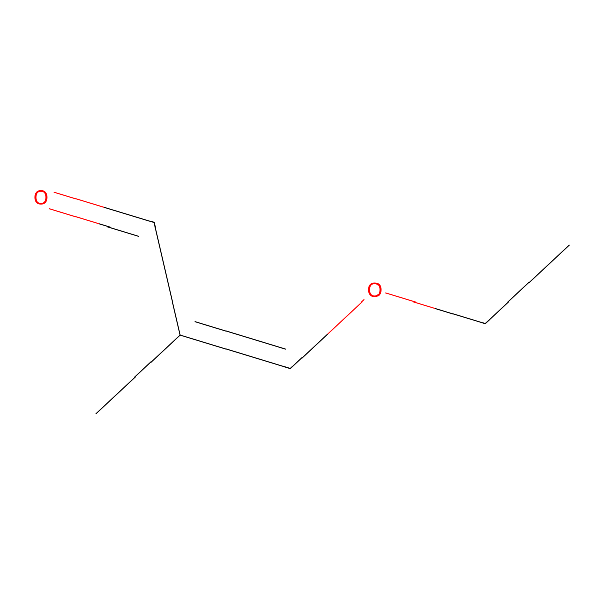 3-Ethoxy-2-methyl-2-propenal molecular structure, CAS 42588-57-8
