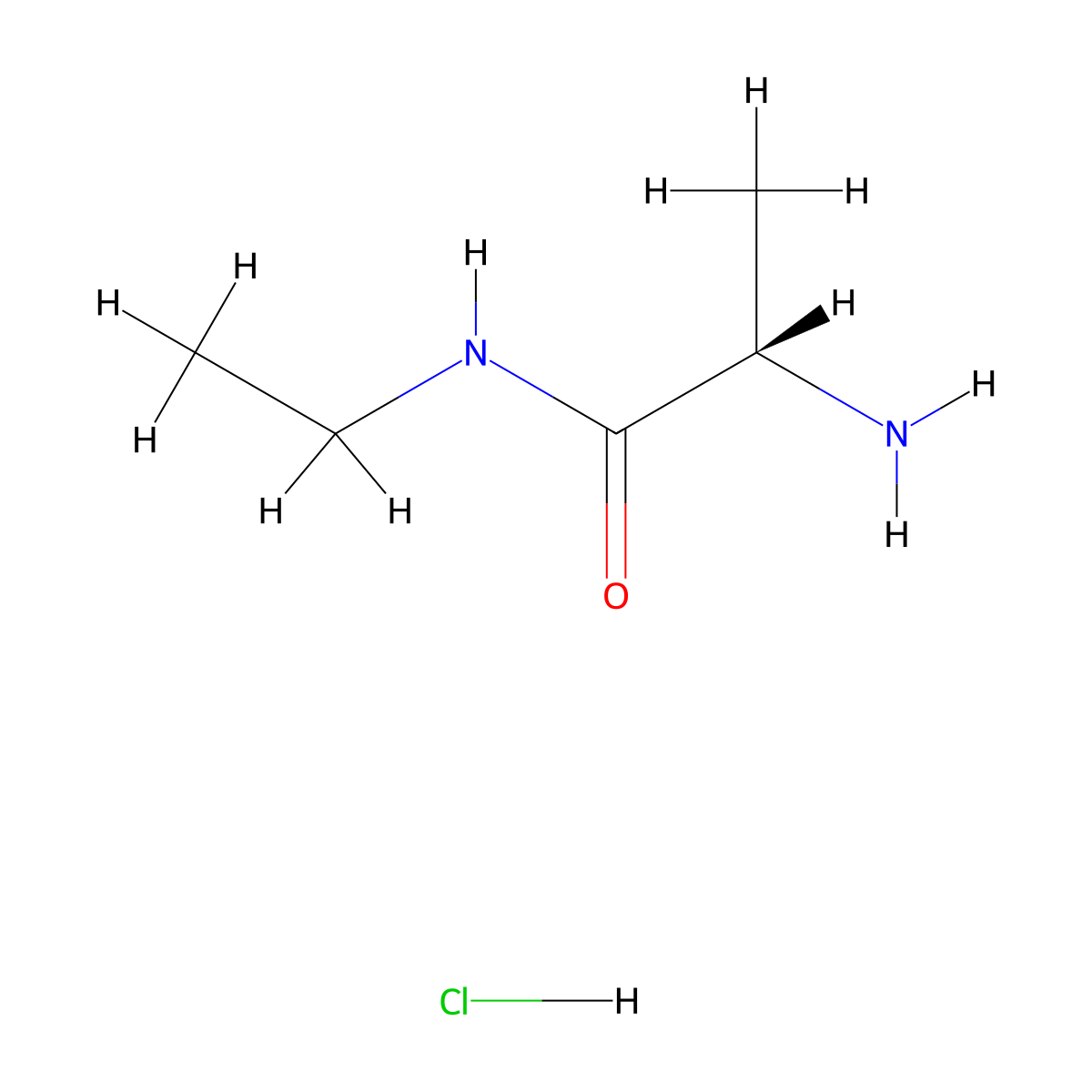 (S)-2-Amino-N-ethylpropanamide Hydrochloride molecular structure, CAS 42589-00-4