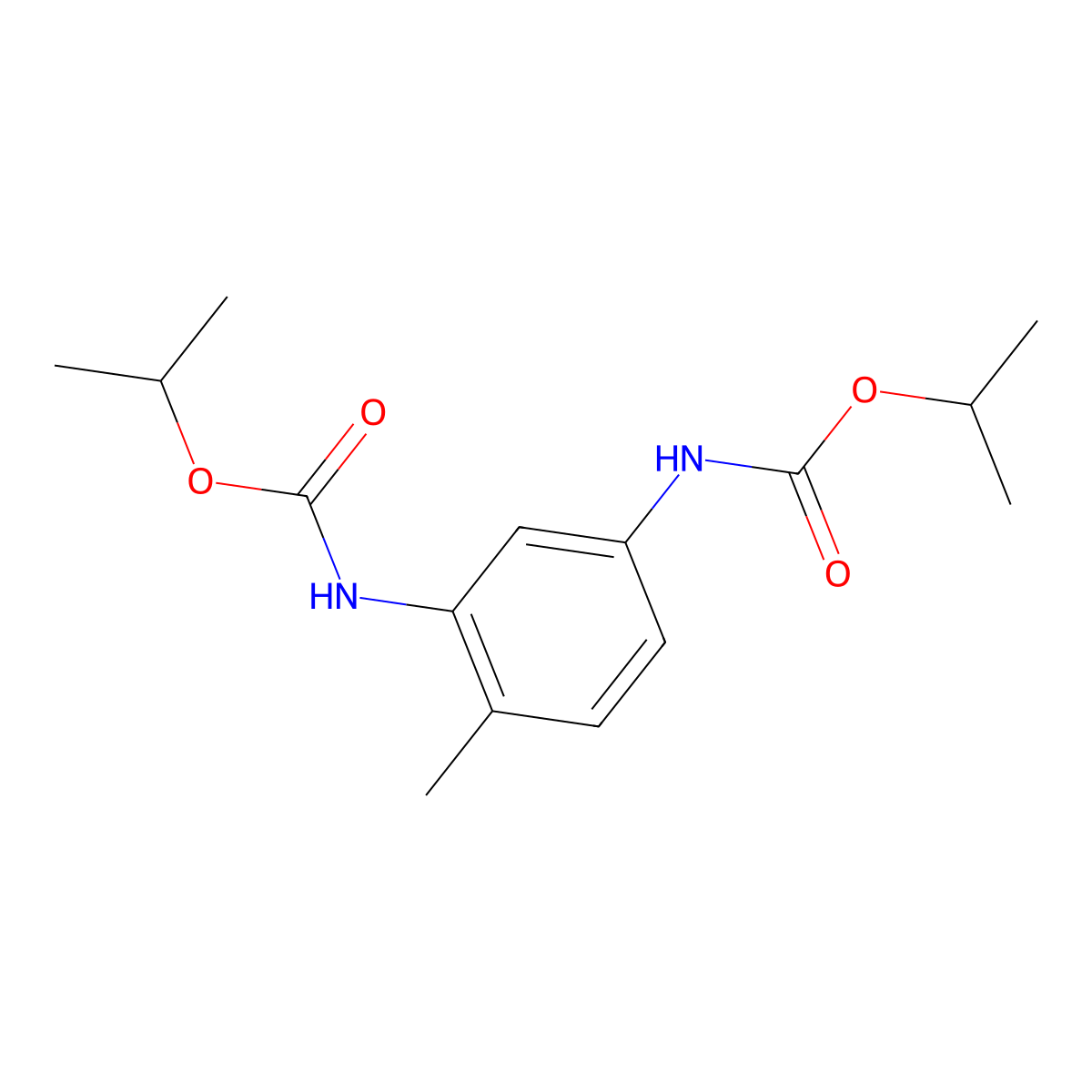 N,N'-Bis(isopropoxycarbonyl)-4-methyl-1,3-phenylenediamine molecular structure, CAS 42592-07-4