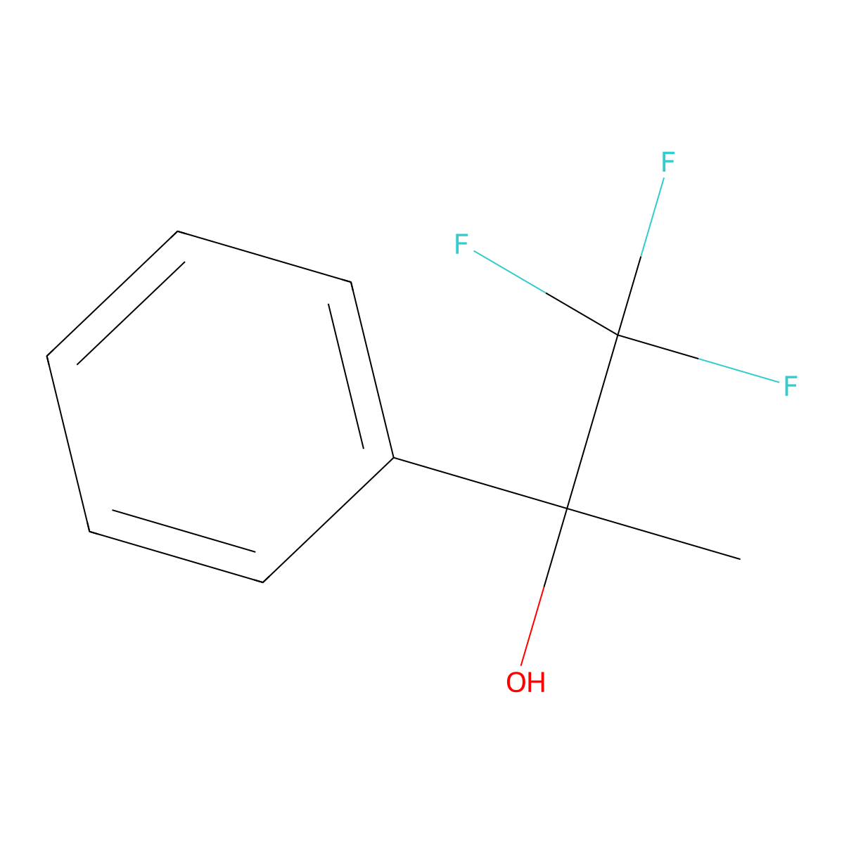 1,1,1-Trifluoro-2-phenylpropan-2-ol molecular structure, CAS 426-54-0