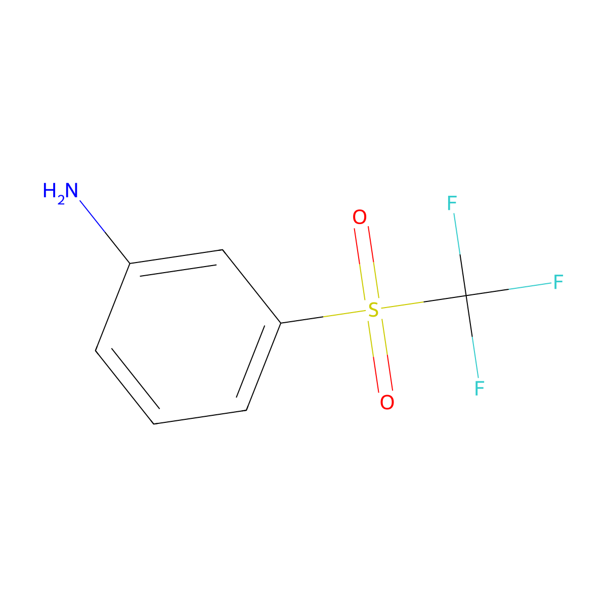 3-((Trifluoromethyl)sulfonyl)aniline molecular structure, CAS 426-59-5