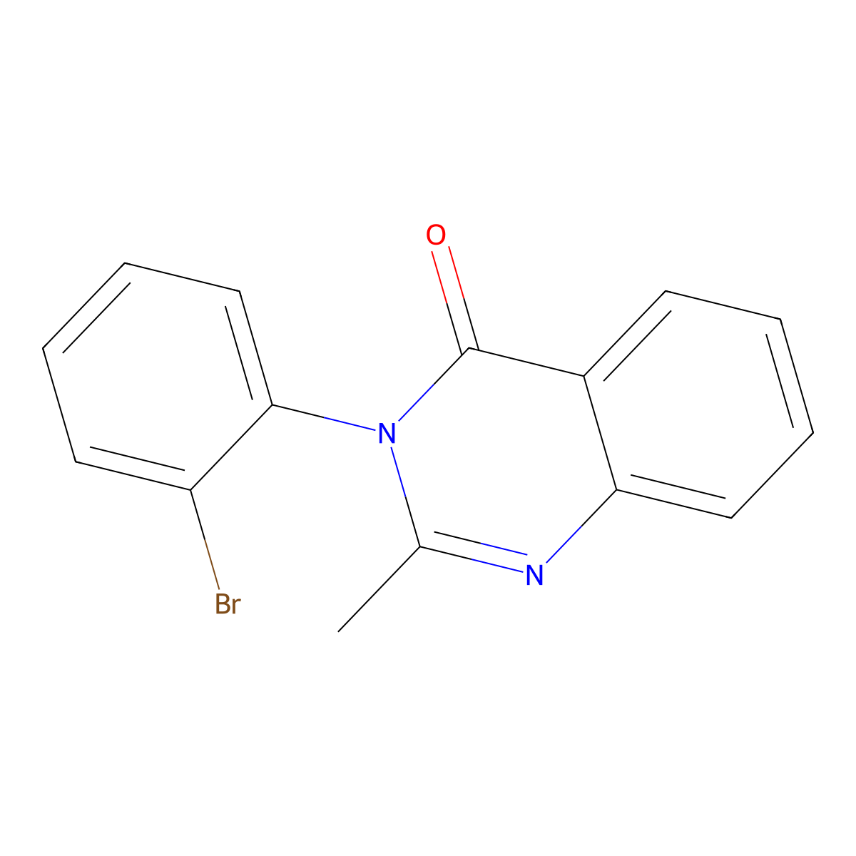 3-(2-Bromophenyl)-2-methyl-4(3H)-quinazolinone molecular structure, CAS 4260-20-2