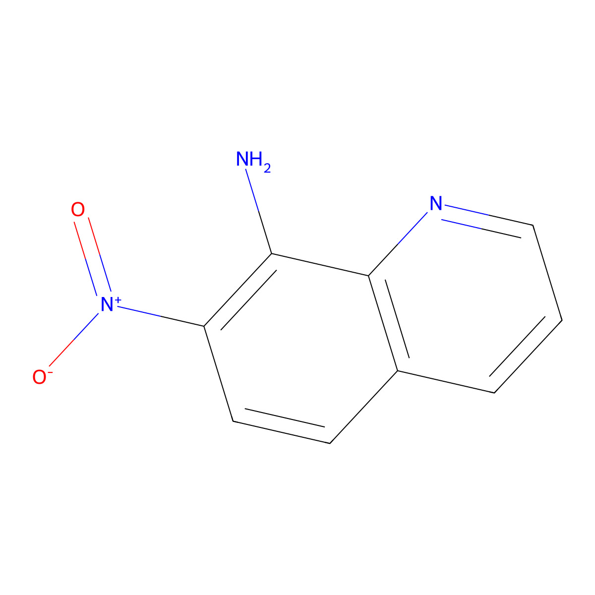 7-Nitroquinolin-8-amine molecular structure, CAS 42606-35-9