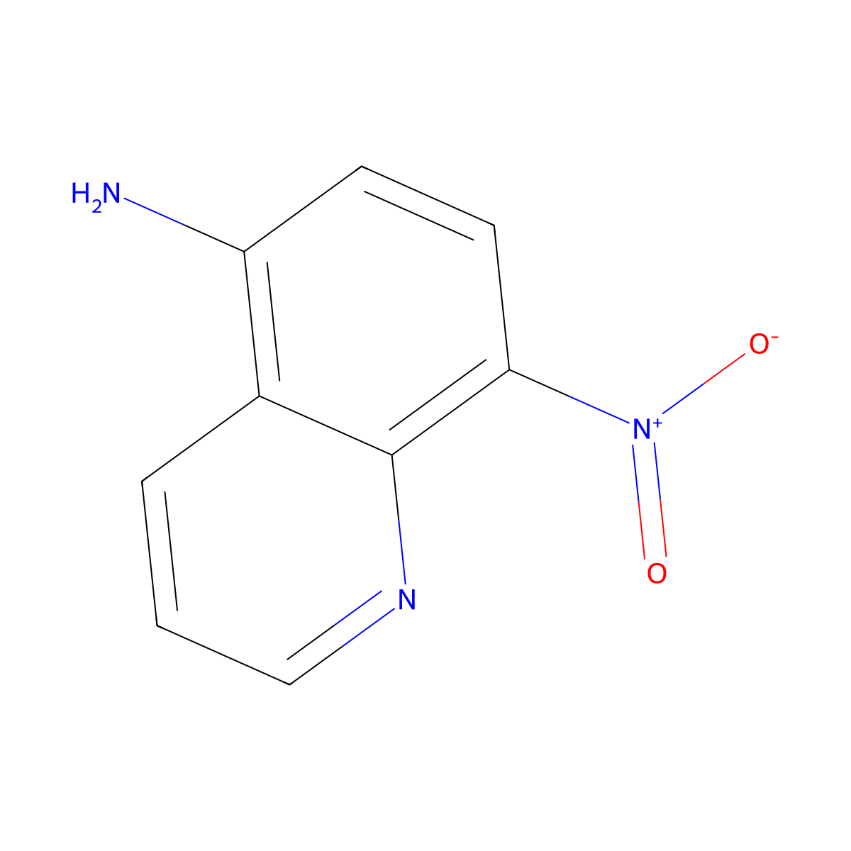 8-Nitroquinolin-5-amine molecular structure, CAS 42606-39-3