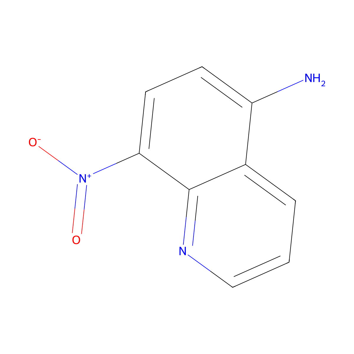 8-Nitroquinolin-5-amine molecular structure, CAS 42606-39-3