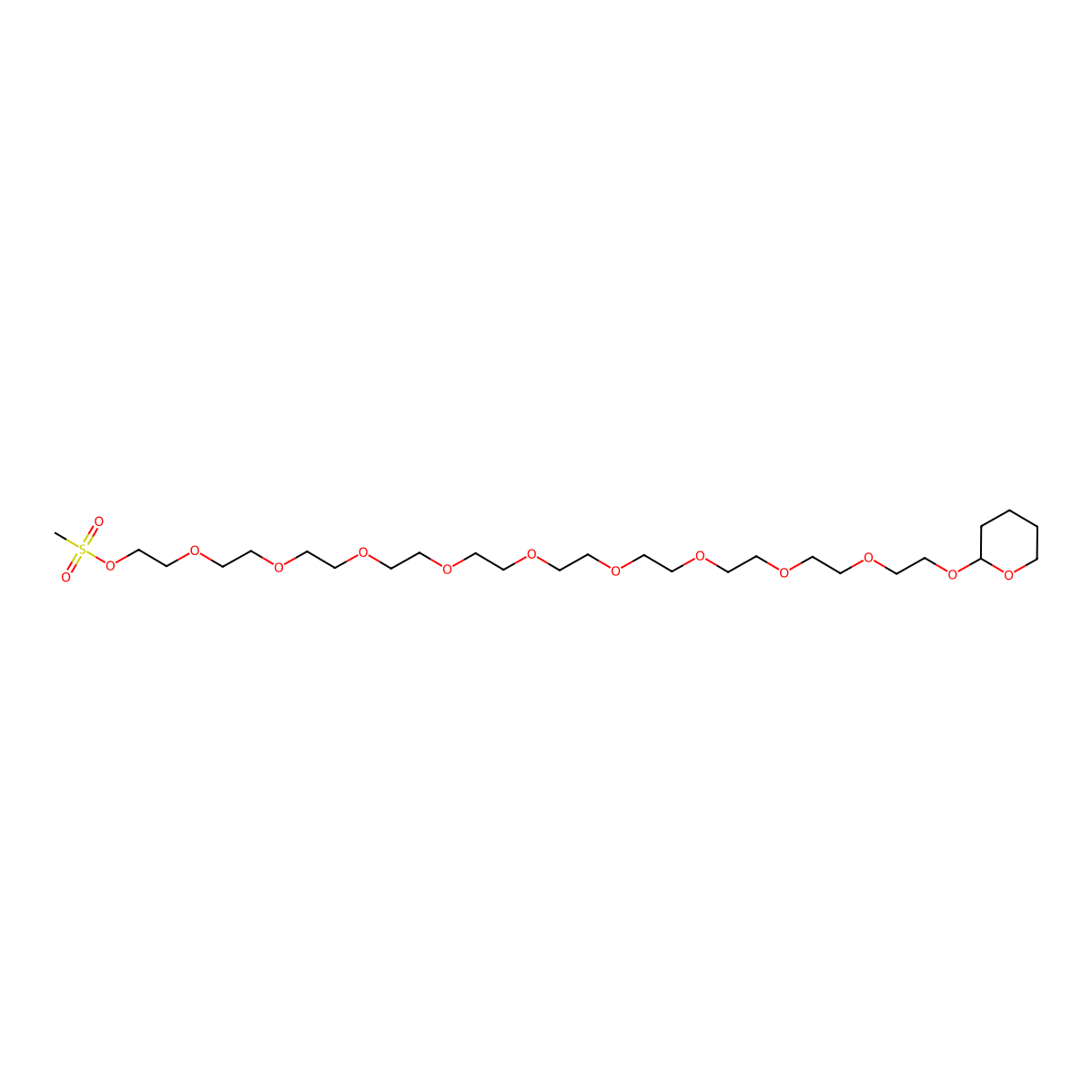 MS-Peg10-thp molecular structure, CAS 42607-91-0