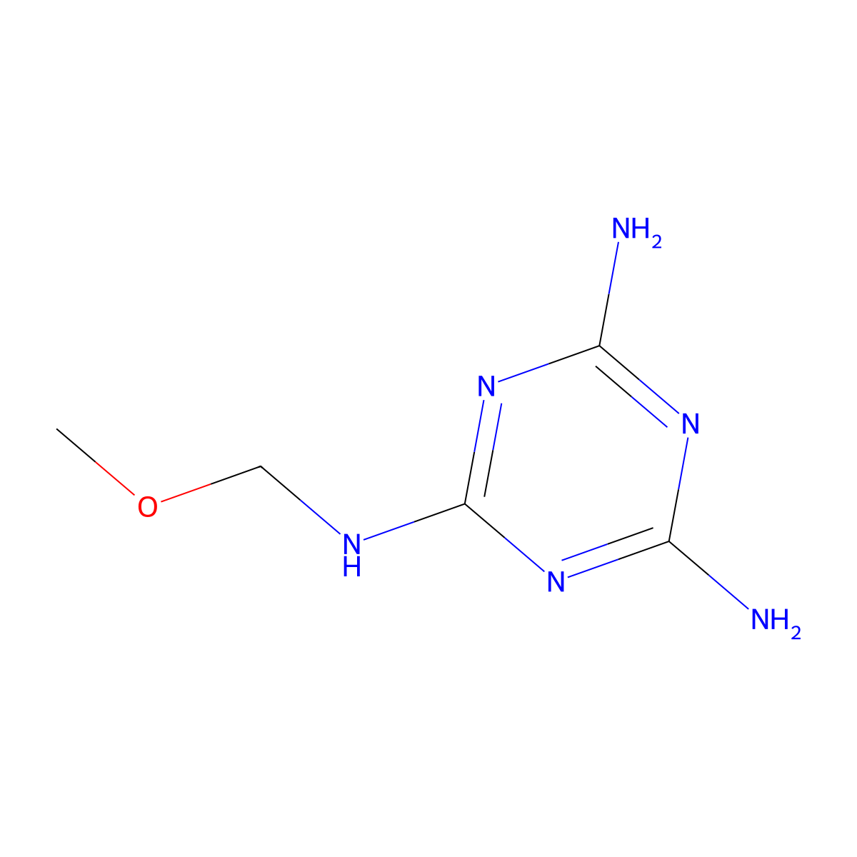 N-(Methoxymethyl)-1,3,5-triazine-2,4,6-triamine molecular structure, CAS 4261-70-5