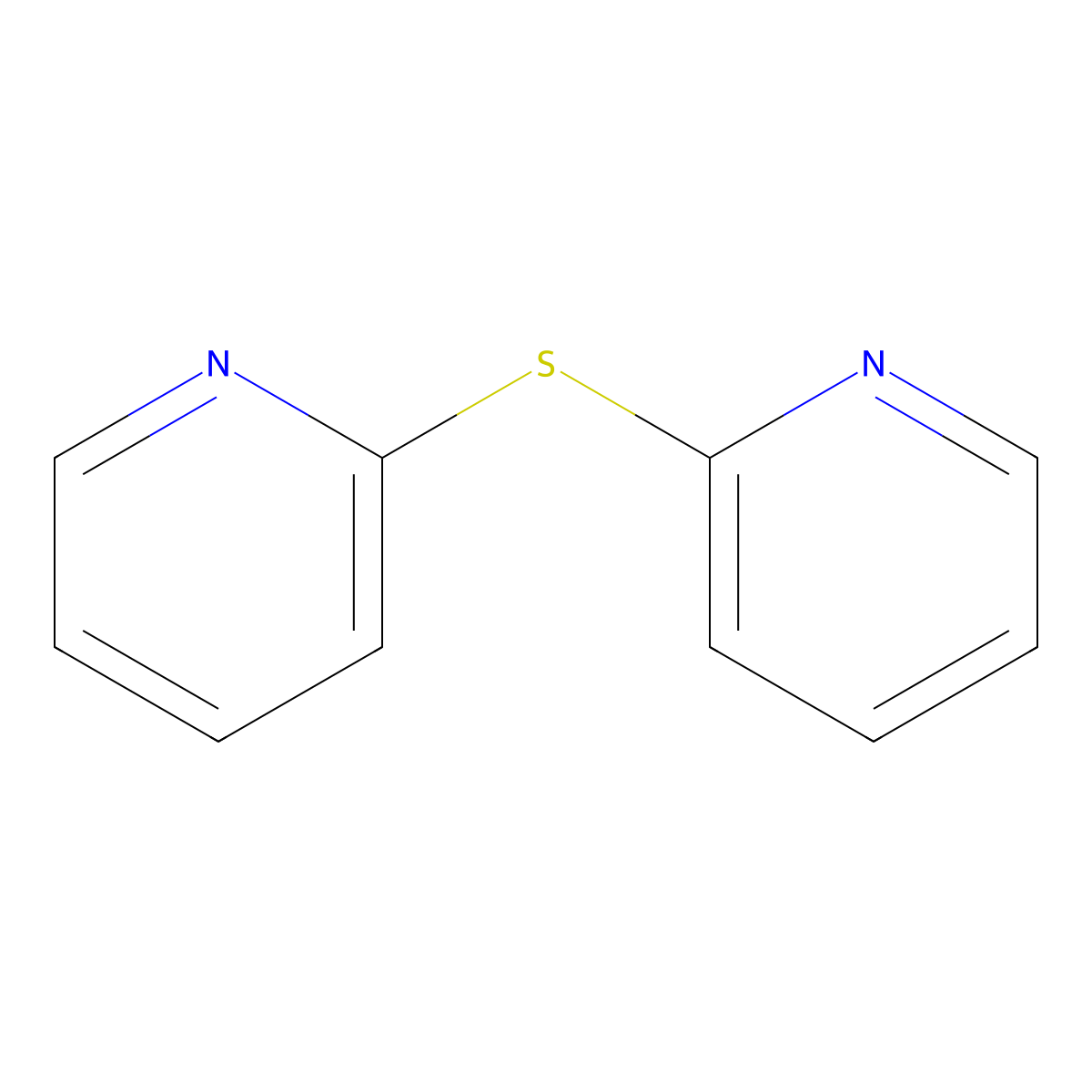 2,2'-Thiodipyridine molecular structure, CAS 4262-06-0