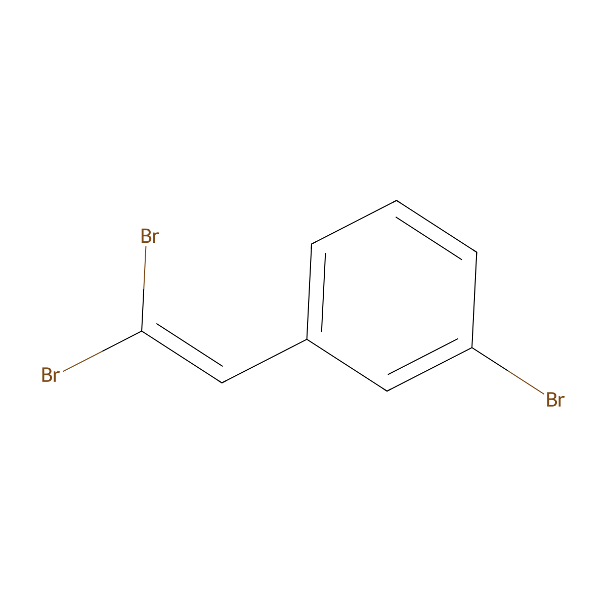 1-Bromo-3-(2,2-dibromoethenyl)benzene molecular structure, CAS 426207-50-3