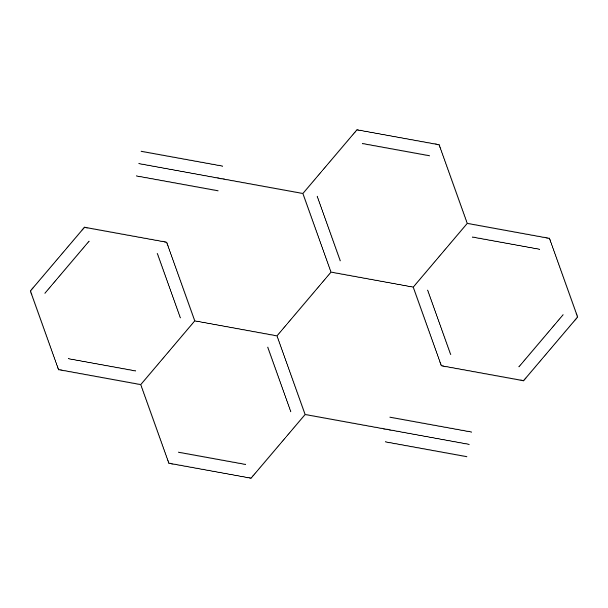 1,1'-Binaphthalene, 2,2'-diethynyl- molecular structure, CAS 426210-81-3