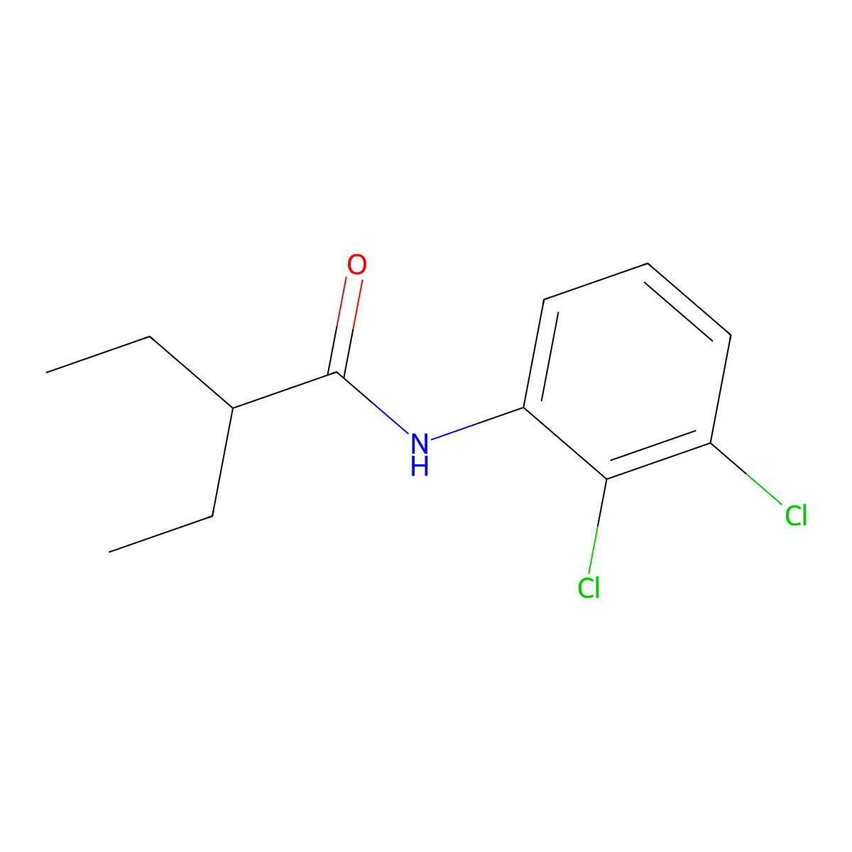 N-(2,3-dichlorophenyl)-2-ethylbutanamide molecular structure, CAS 426213-88-9