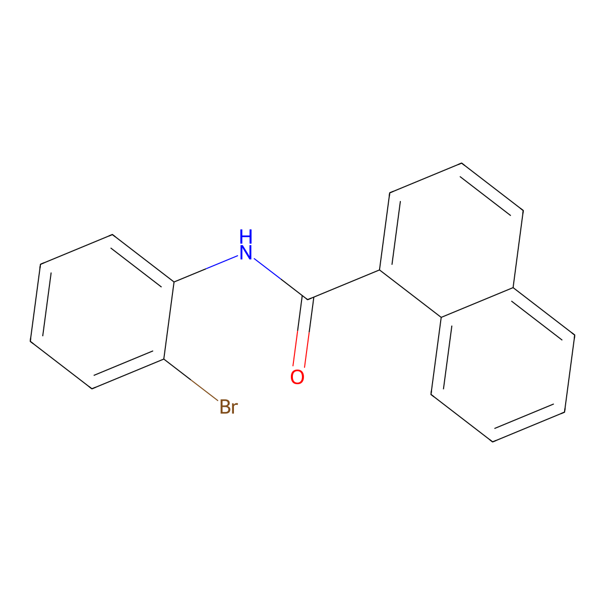 N-(2-bromophenyl)naphthalene-1-carboxamide molecular structure, CAS 426214-12-2