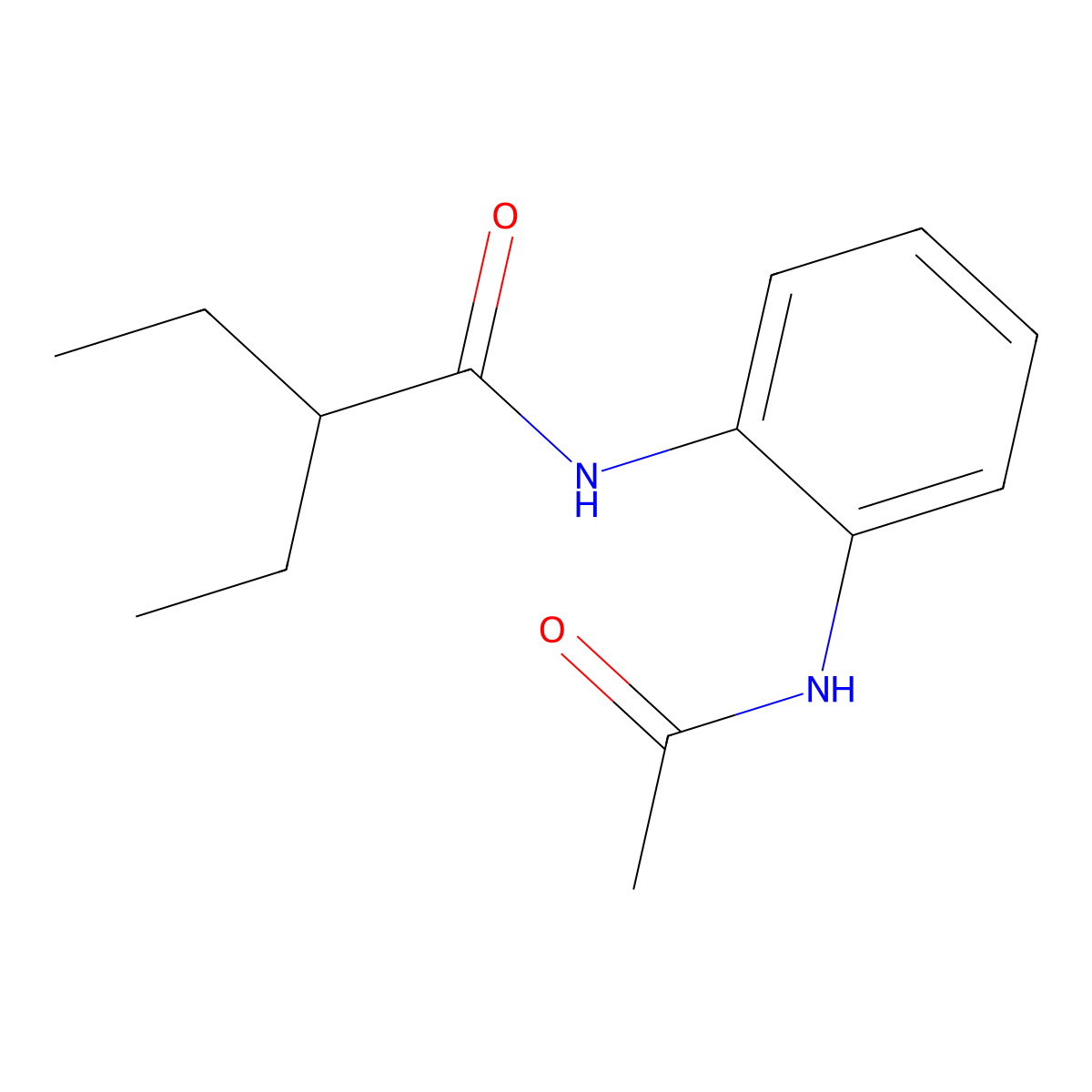 N-(2-acetamidophenyl)-2-ethylbutanamide molecular structure, CAS 426214-21-3