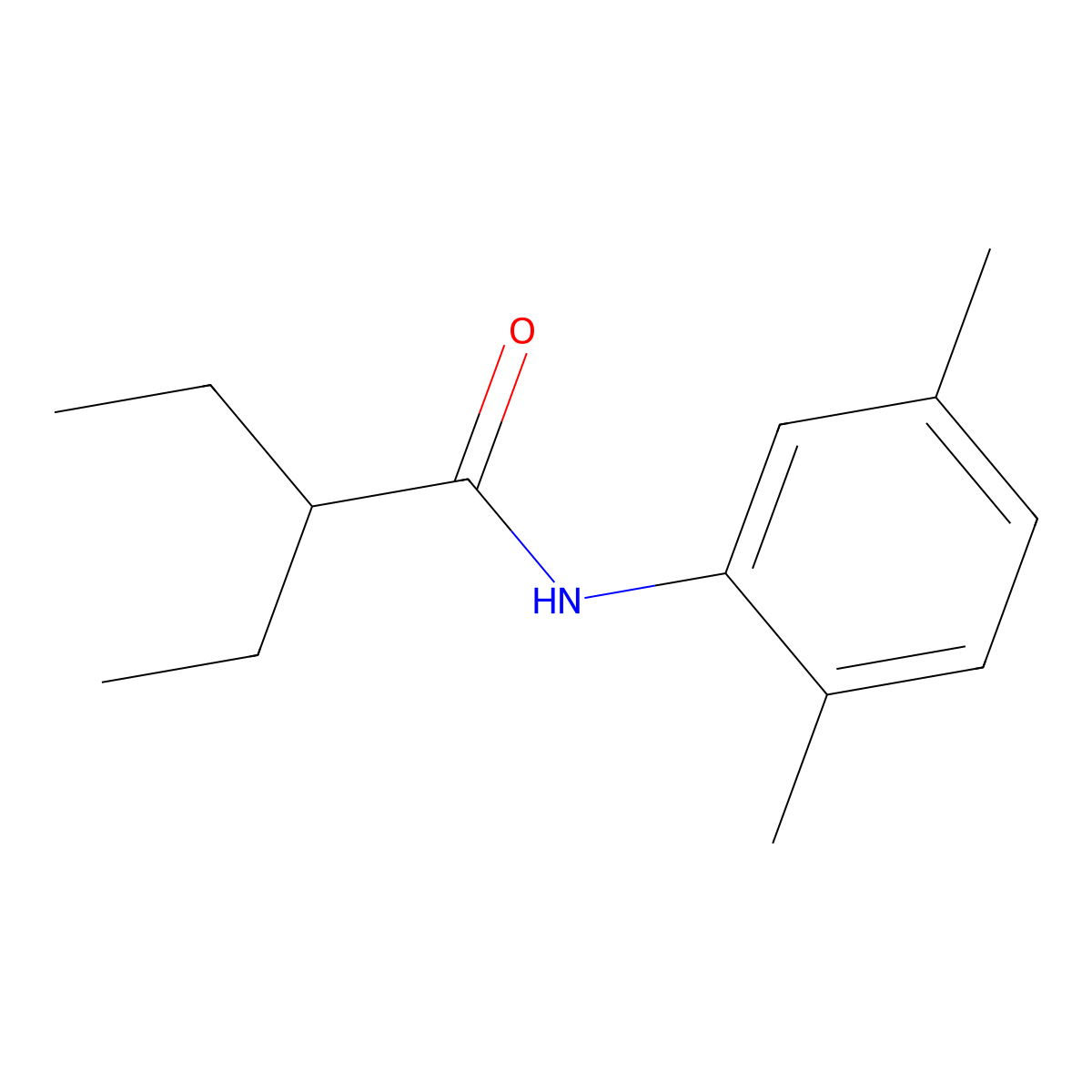 N-(2,5-dimethylphenyl)-2-ethylbutanamide molecular structure, CAS 426214-30-4