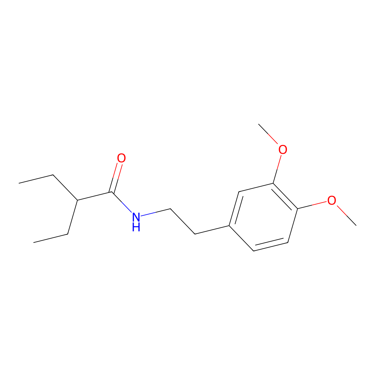 N-[2-(3,4-dimethoxyphenyl)ethyl]-2-ethylbutanamide molecular structure, CAS 426214-48-4