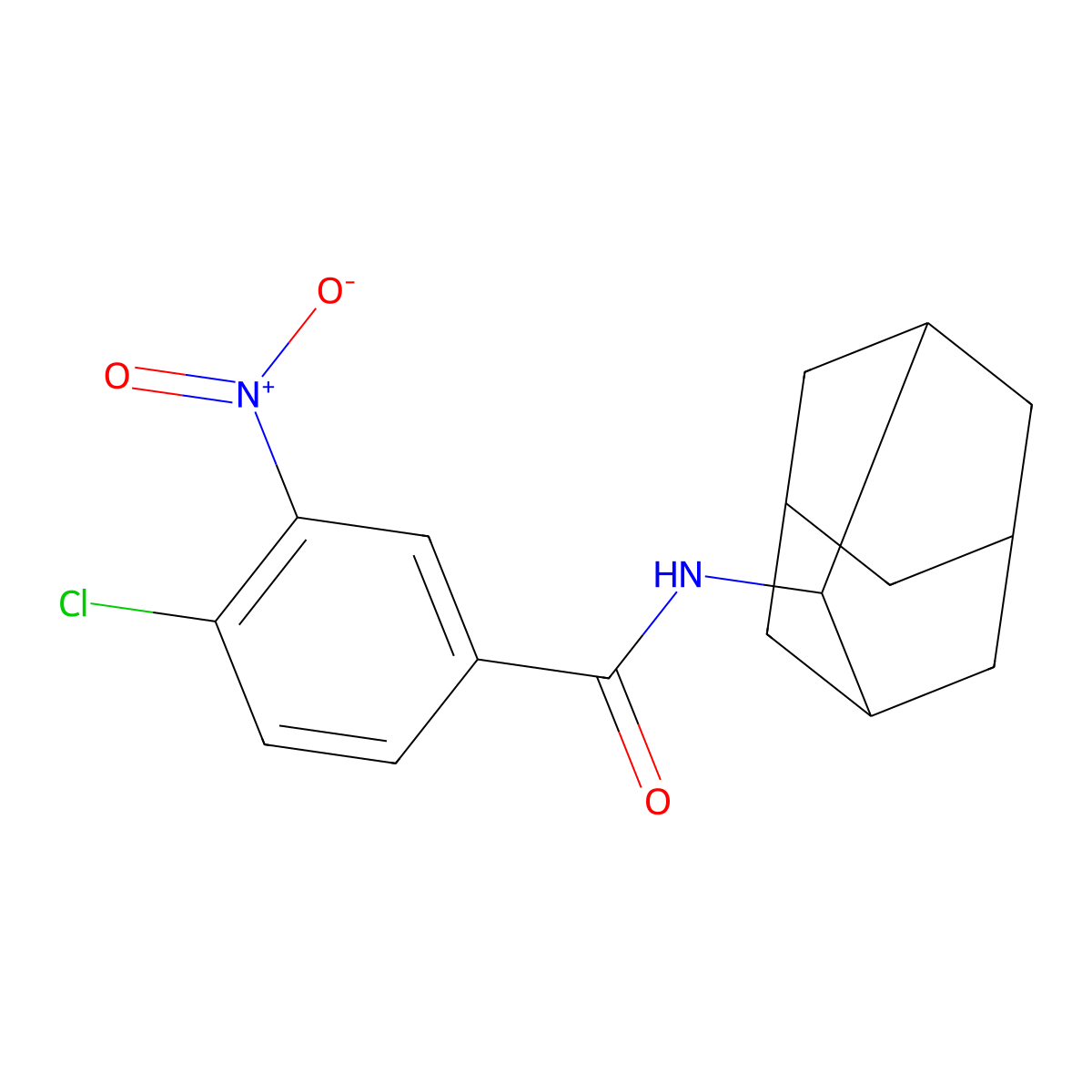 N-(2-adamantyl)-4-chloro-3-nitrobenzamide molecular structure, CAS 426214-75-7