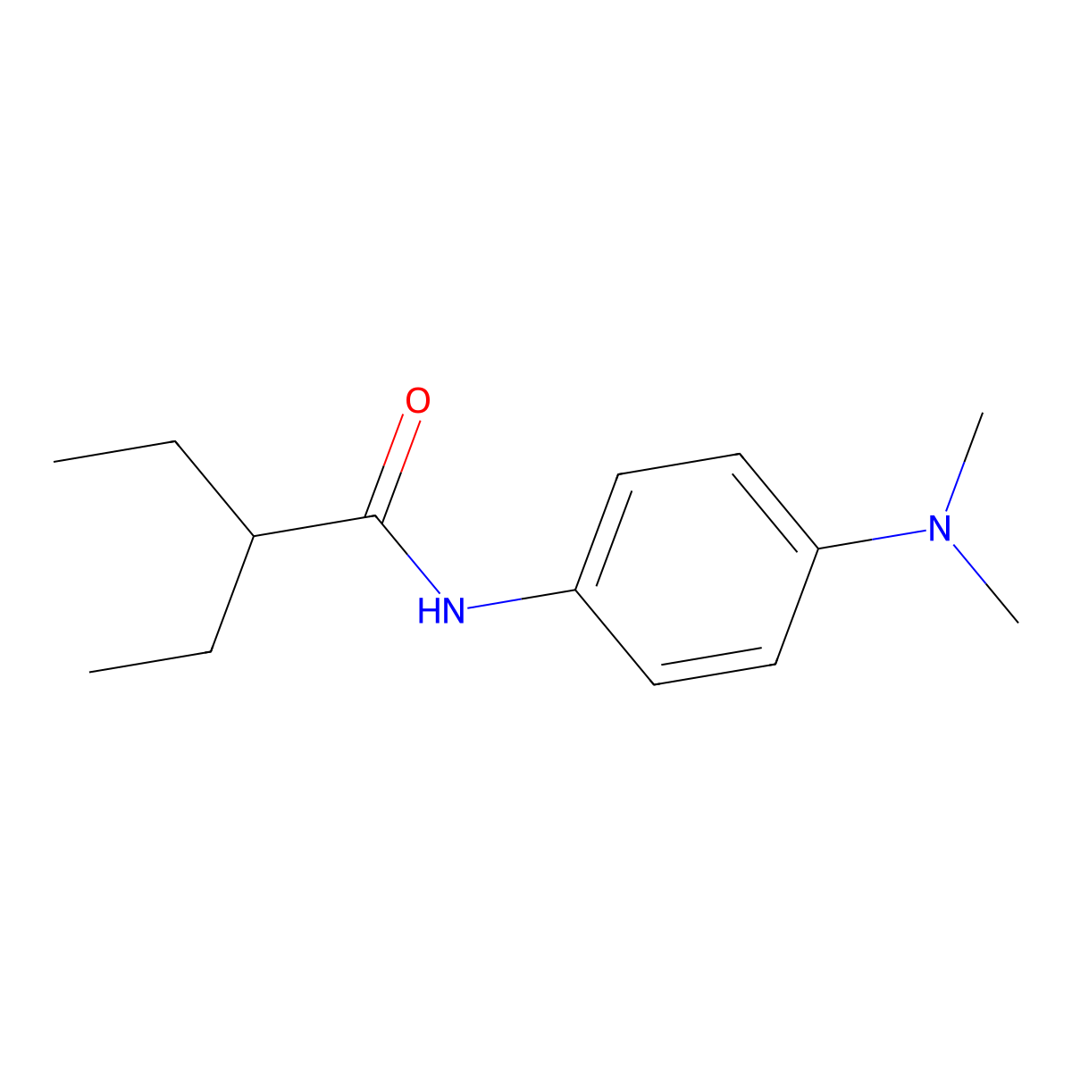 N-[4-(dimethylamino)phenyl]-2-ethylbutanamide molecular structure, CAS 426214-88-2