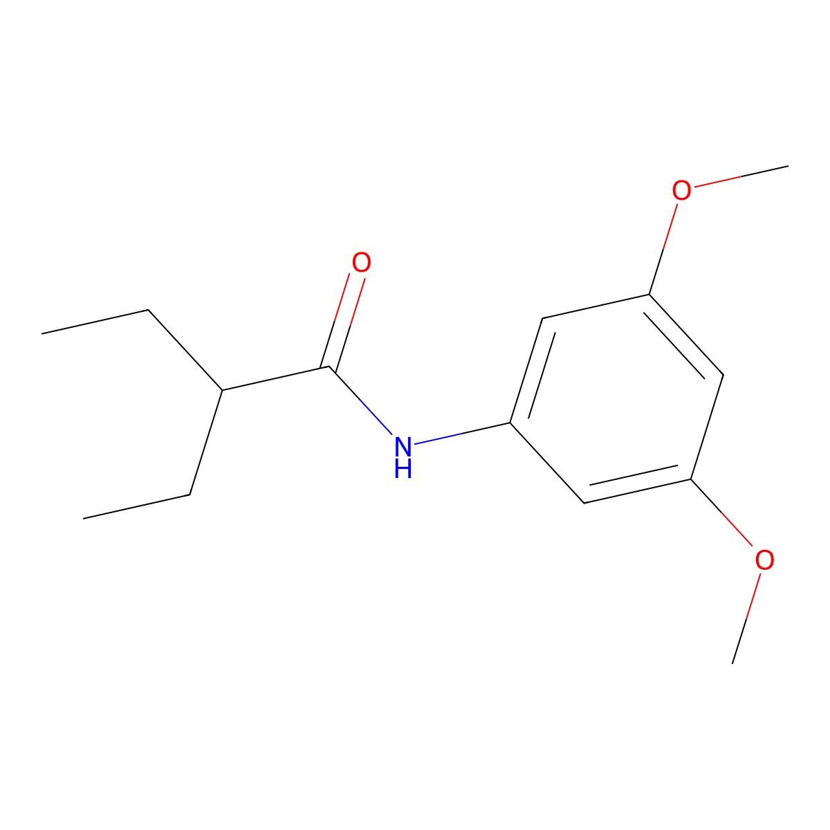 N-(3,5-dimethoxyphenyl)-2-ethylbutanamide molecular structure, CAS 426215-02-3