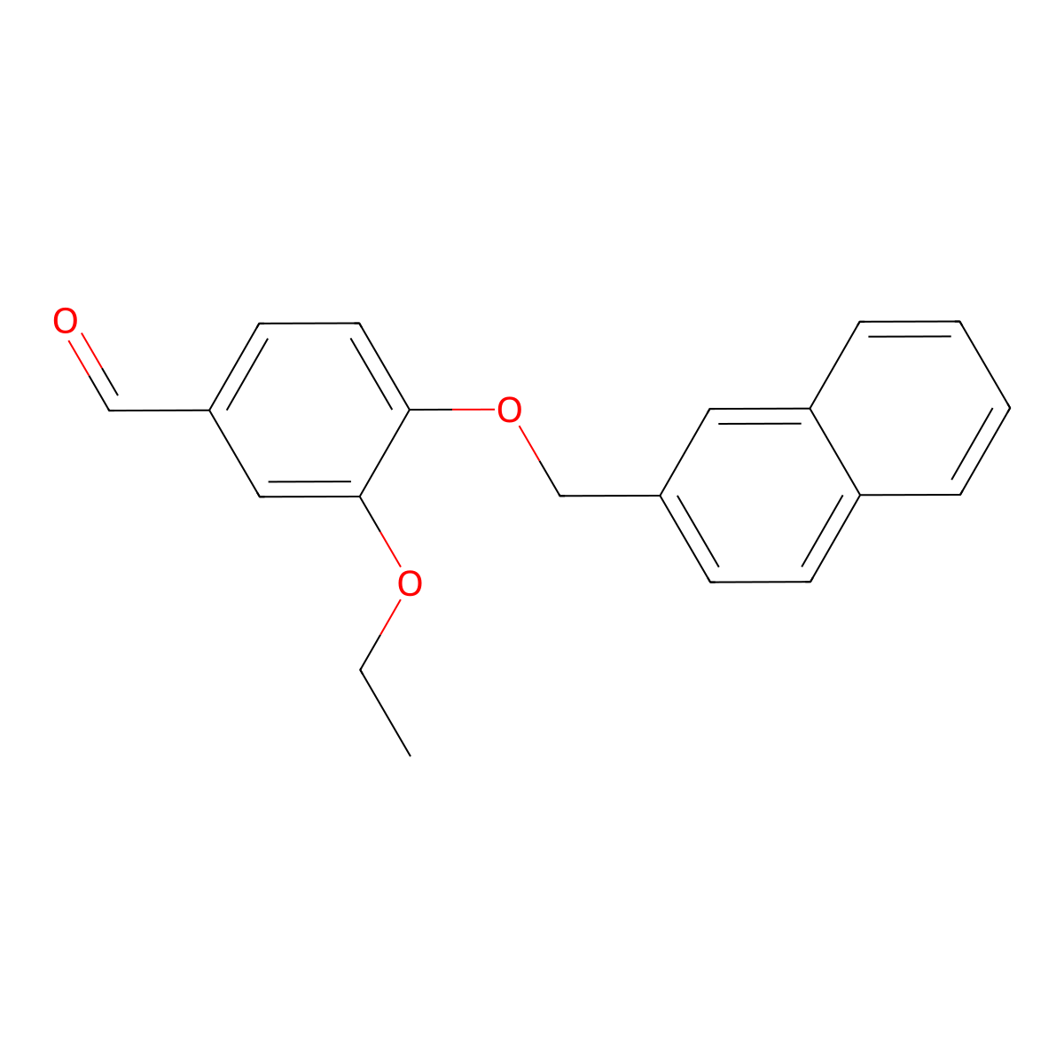 3-Ethoxy-4-(2-naphthylmethoxy)benzaldehyde molecular structure, CAS 426217-17-6