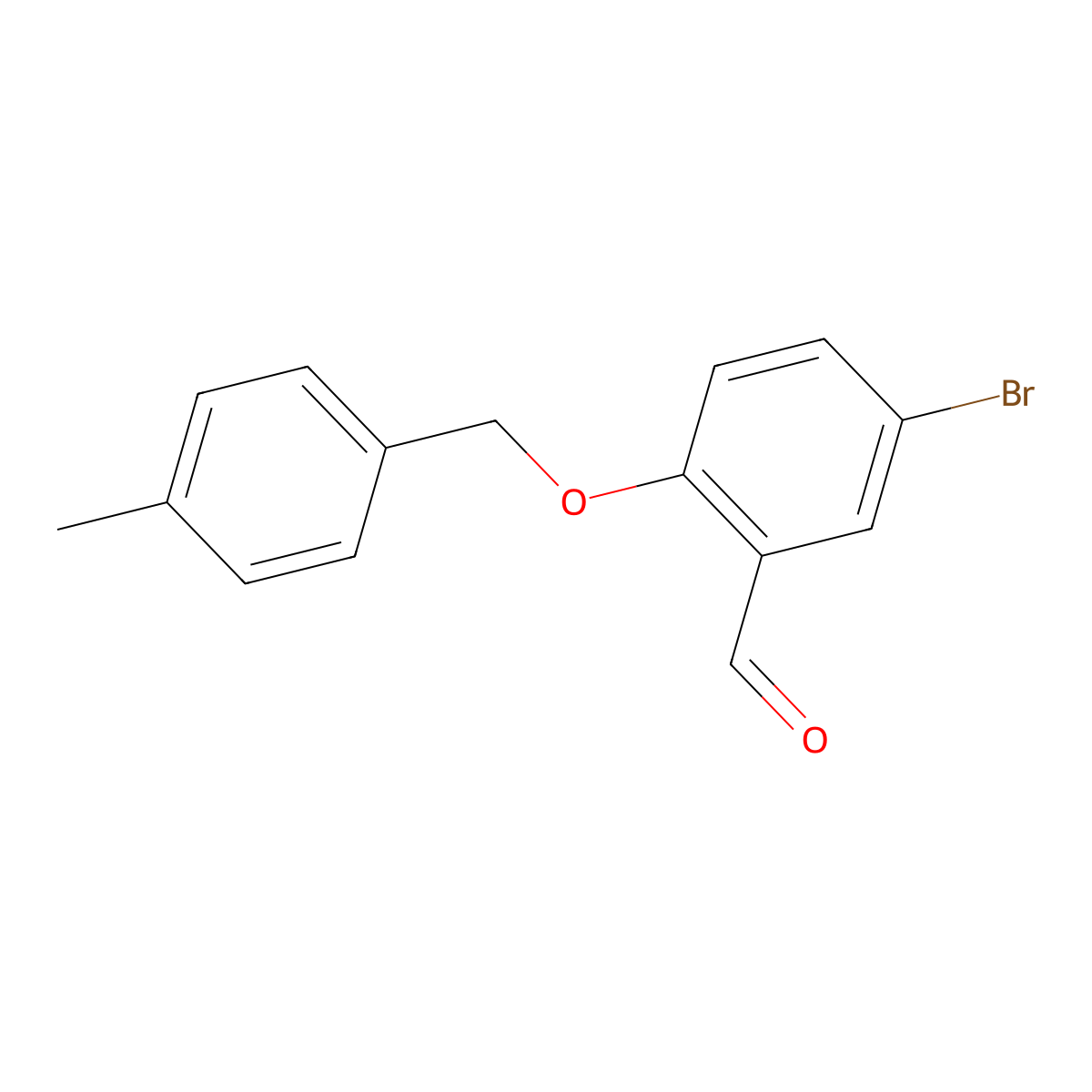 5-Bromo-2-[(4-methylbenzyl)oxy]benzaldehyde molecular structure, CAS 426224-20-6