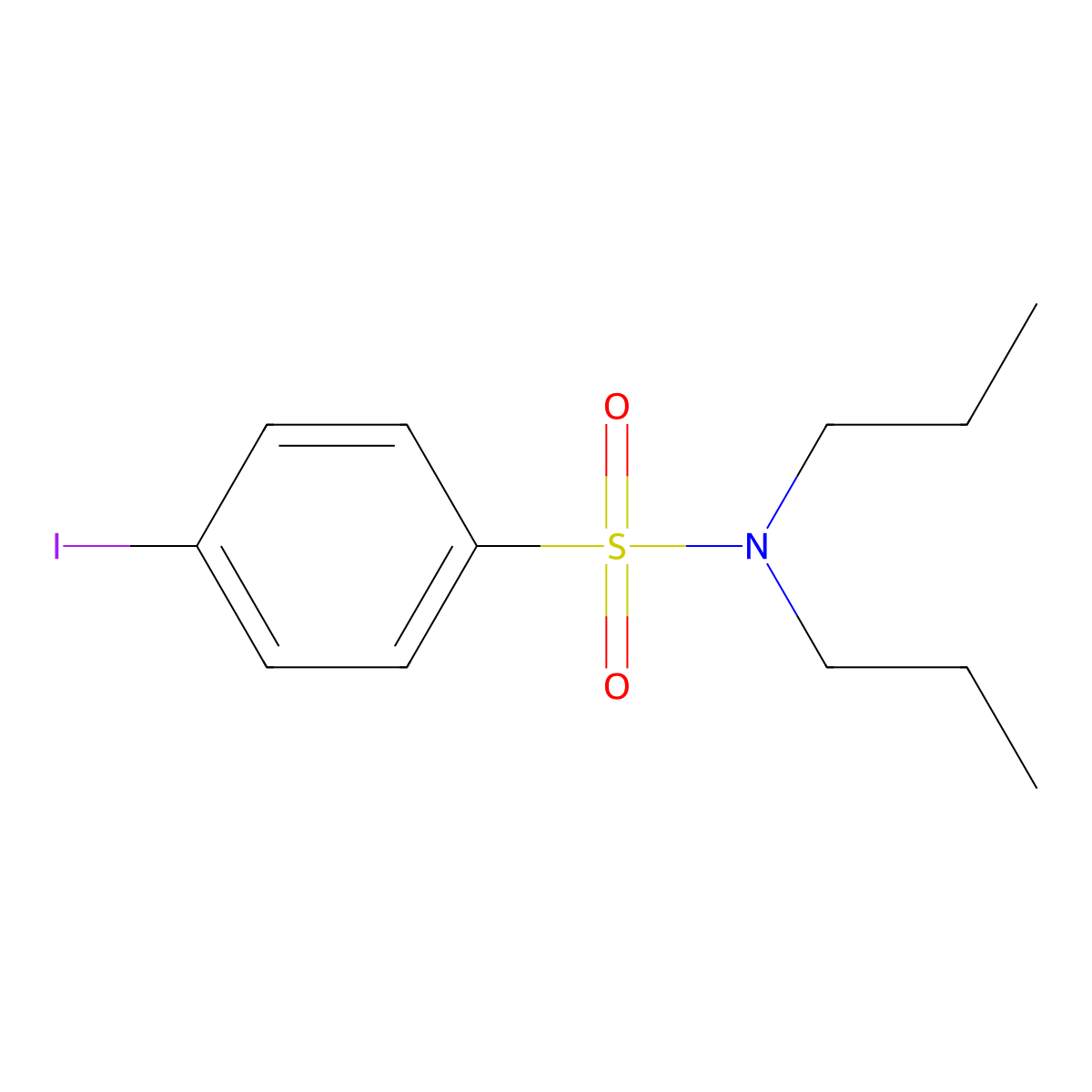 4-iodo-N,N-dipropylbenzenesulfonamide molecular structure, CAS 426224-26-2