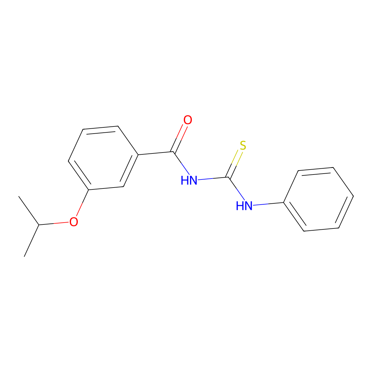 N-(phenylcarbamothioyl)-3-propan-2-yloxybenzamide molecular structure, CAS 426232-57-7
