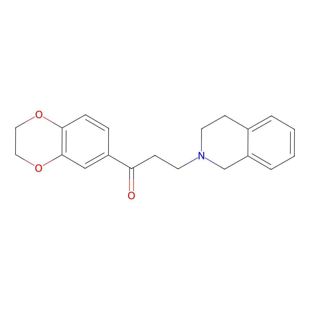 1-(2,3-dihydro-1,4-benzodioxin-6-yl)-3-(3,4-dihydro-1H-isoquinolin-2-yl)propan-1-one molecular structure, CAS 426234-50-6