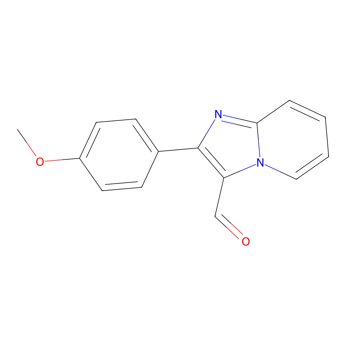 2-(4-Methoxyphenyl)imidazo[1,2-a]pyridine-3-carbaldehyde molecular structure, CAS 426239-77-2