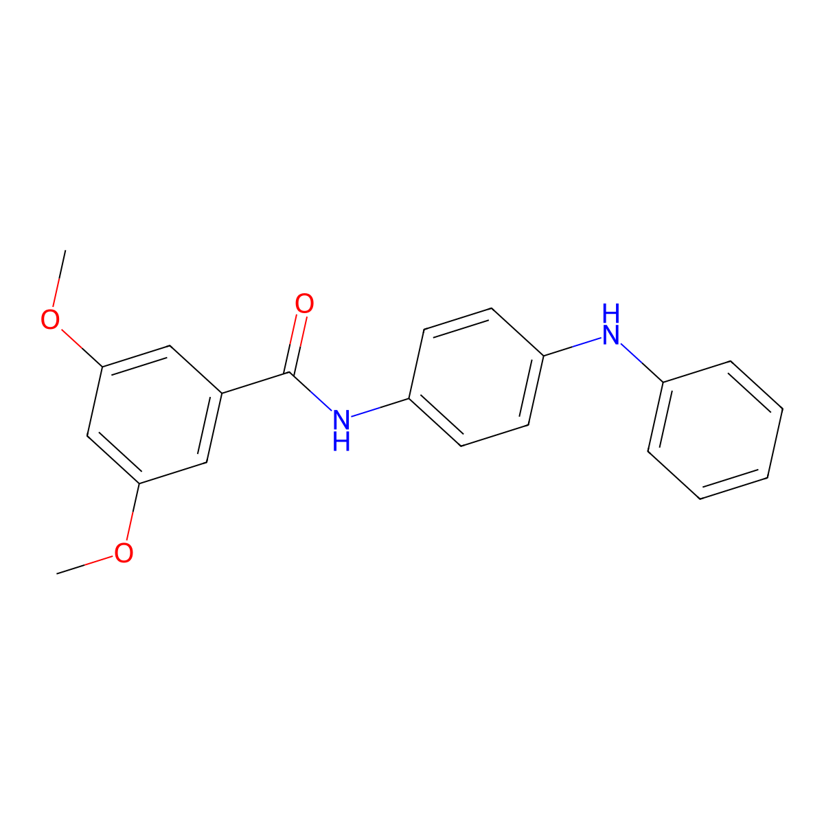 N-(4-anilinophenyl)-3,5-dimethoxybenzamide molecular structure, CAS 426243-45-0