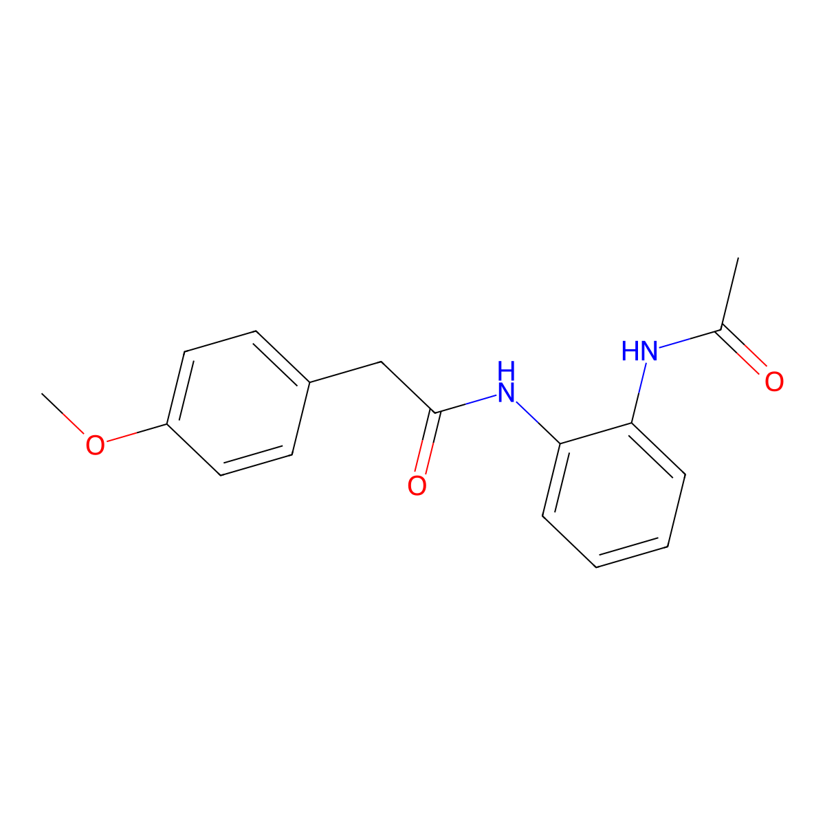 N-(2-acetamidophenyl)-2-(4-methoxyphenyl)acetamide molecular structure, CAS 426244-01-1
