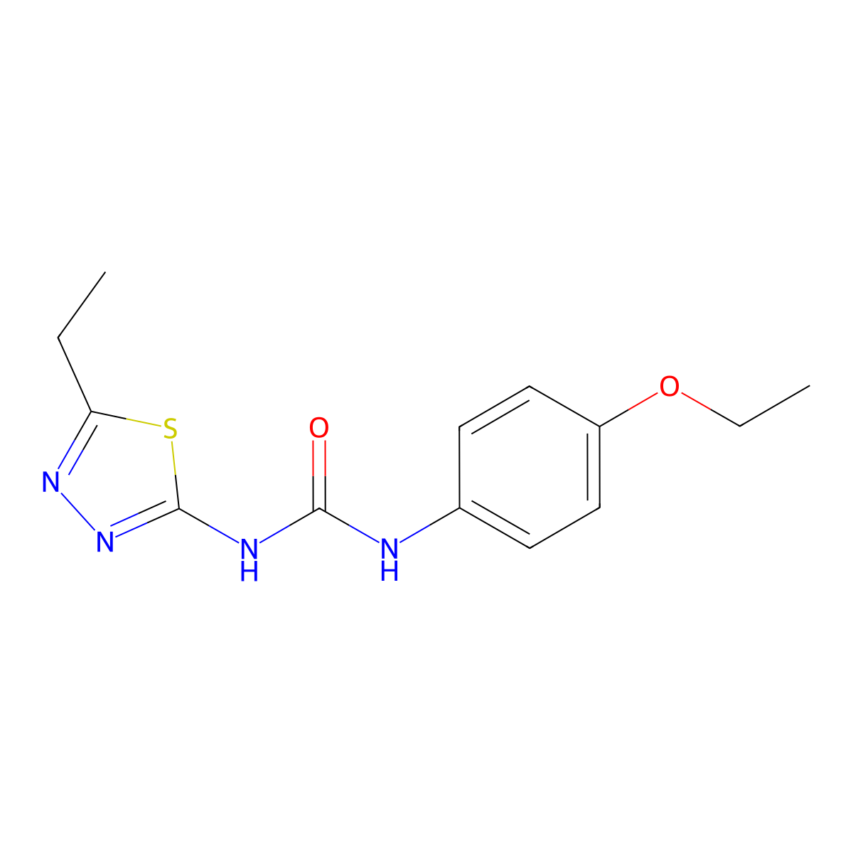 1-(4-Ethoxyphenyl)-3-(5-ethyl-1,3,4-thiadiazol-2-yl)urea molecular structure, CAS 426247-87-2