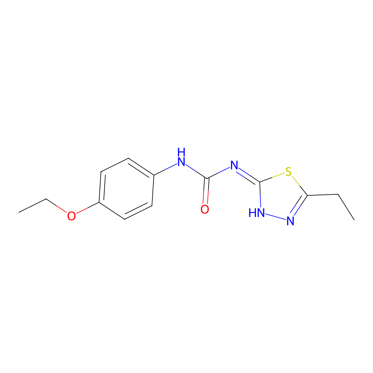 1-(4-Ethoxyphenyl)-3-(5-ethyl-1,3,4-thiadiazol-2-yl)urea molecular structure, CAS 426247-87-2
