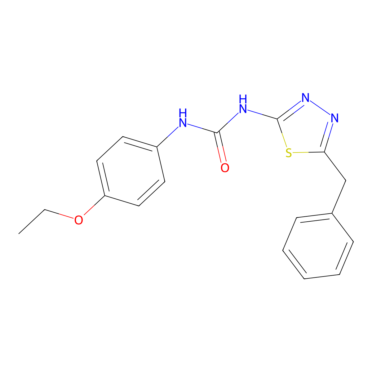 1-(5-Benzyl-1,3,4-thiadiazol-2-yl)-3-(4-ethoxyphenyl)urea molecular structure, CAS 426248-46-6