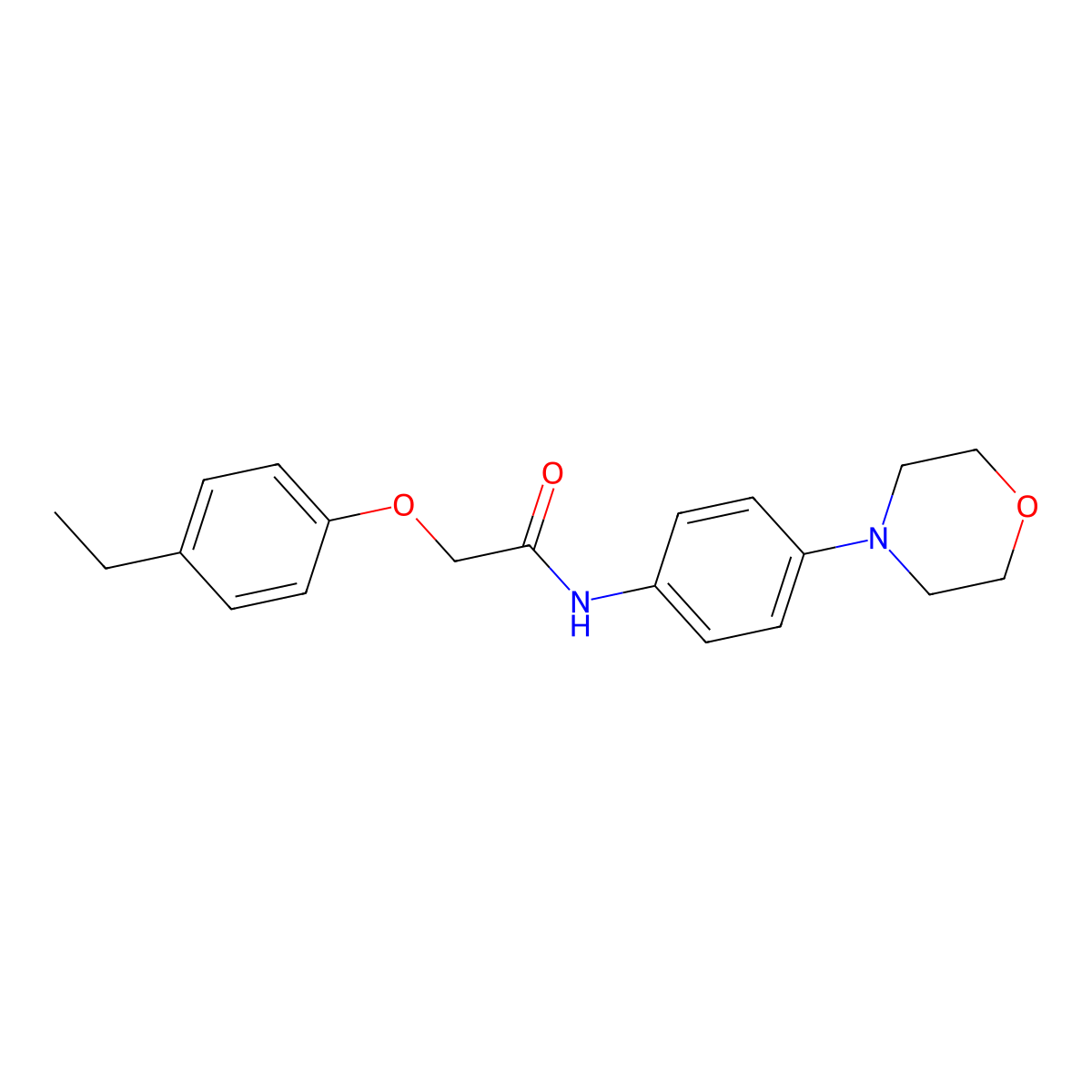 2-(4-ethylphenoxy)-N-(4-morpholin-4-ylphenyl)acetamide molecular structure, CAS 426248-49-9